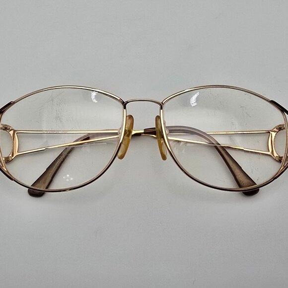 Christian Dior 2857 41 Gold Tortoise Oval Eyeglasses Frame Italy 56-16-130 main image 4